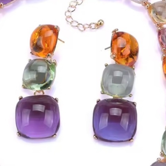 Multicolor earrings - Picture 3 of 4